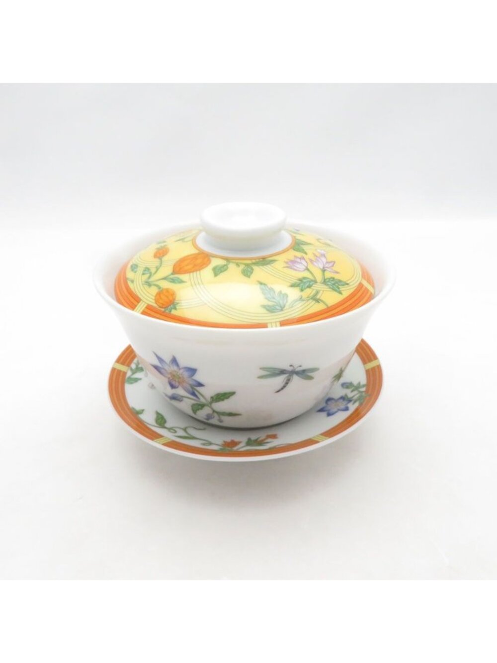 Hermes Siesta Chinese Cup & Saucer China Brown